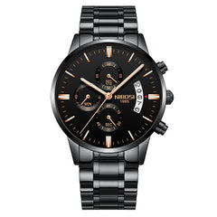 NIBOSI Relogio Masculino Watch Men Gold And Black Mens Watches Top Brand Luxury Sports Watches 2019 Reloj Hombre Waterproof