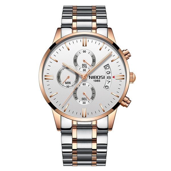 NIBOSI Relogio Masculino Watch Men Gold And Black Mens Watches Top Brand Luxury Sports Watches 2019 Reloj Hombre Waterproof