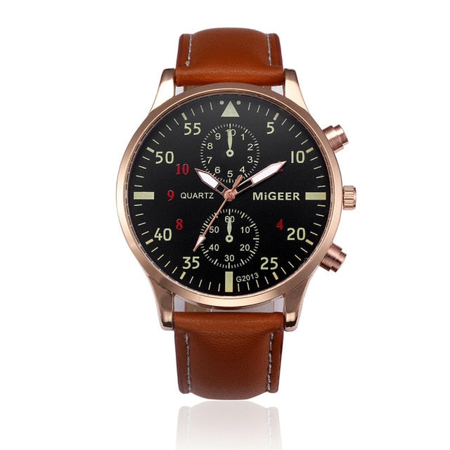 Top Brand Luxury Men's Watch Fashion Watch For Men Watch Sport Watches Leather Casual Wristwatch Reloj Hombre erkek kol saati
